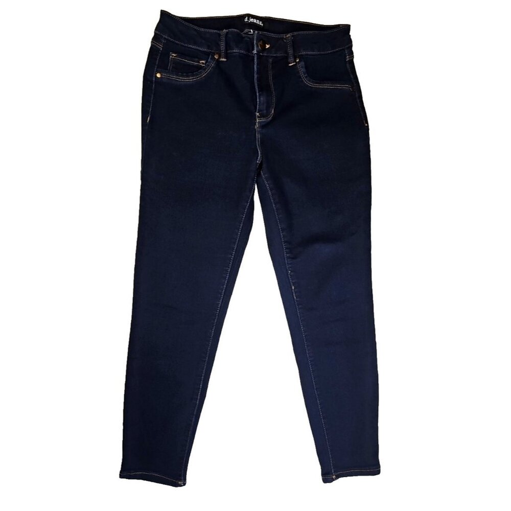 D. Jeans Skinny Women's Dark Wash Blue Denim 28 x 25 in Flex Denim
